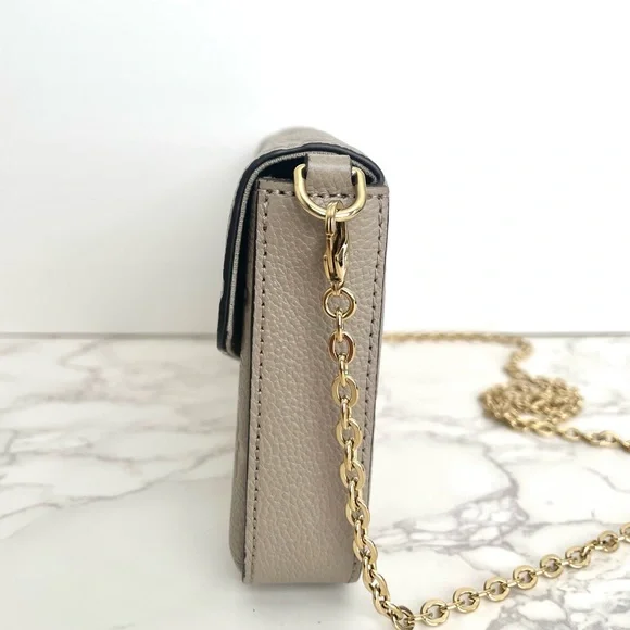 ❌SOLD❌ Authentic Louis Vuitton Felicie Pochette Empreinte Turtledove Crossbody - Picture 7 of 14